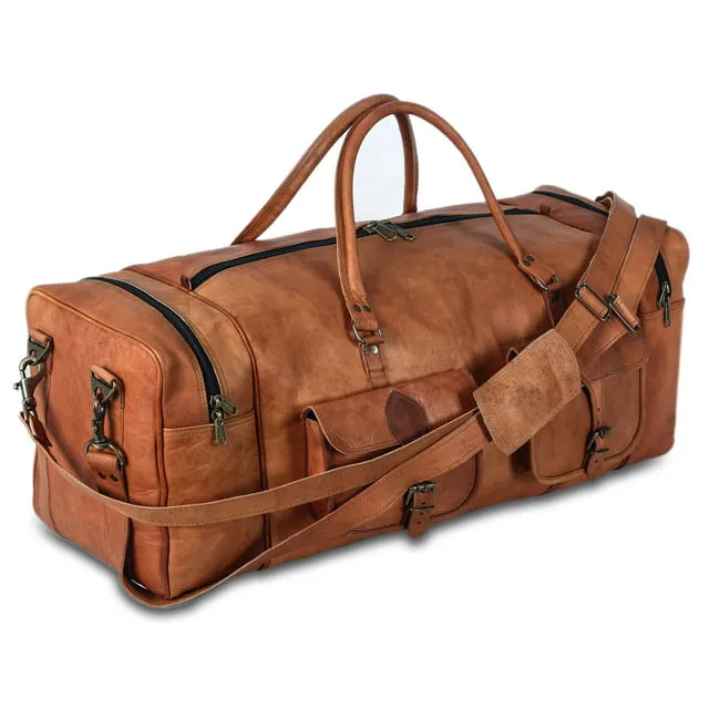 Komal's Passion Leather Duffel Bag