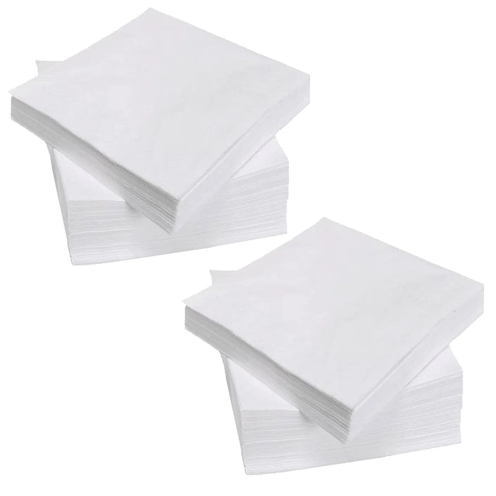 RosyDecor 200 Count 2 Ply White Beverage Napkins Disposable Four Fold Cocktails ...