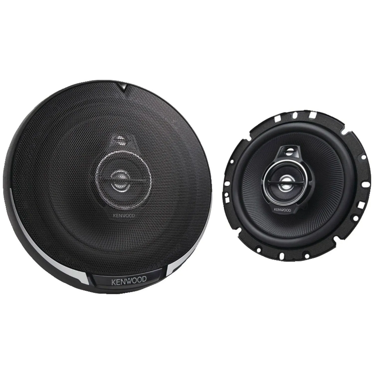 Kenwood KFC-1796PS 330 Watts 6.75&#034; 2-Way Coaxial Flush Mount Car Speakers 6-3/4&#034;