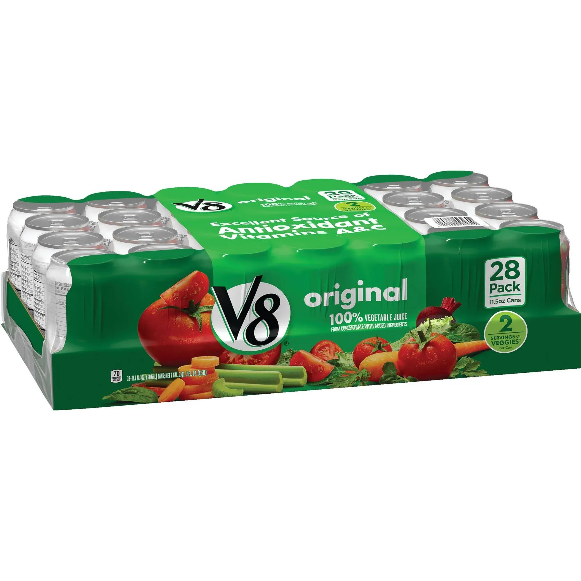 V8 Original 100% Vegetable Juice - 28 pack, 11.5 oz cans