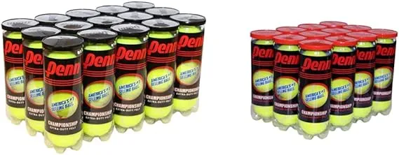 Penn Championship - Extra Duty Felt Pressurized Tennis Balls - 15 Cans, 45 Balls