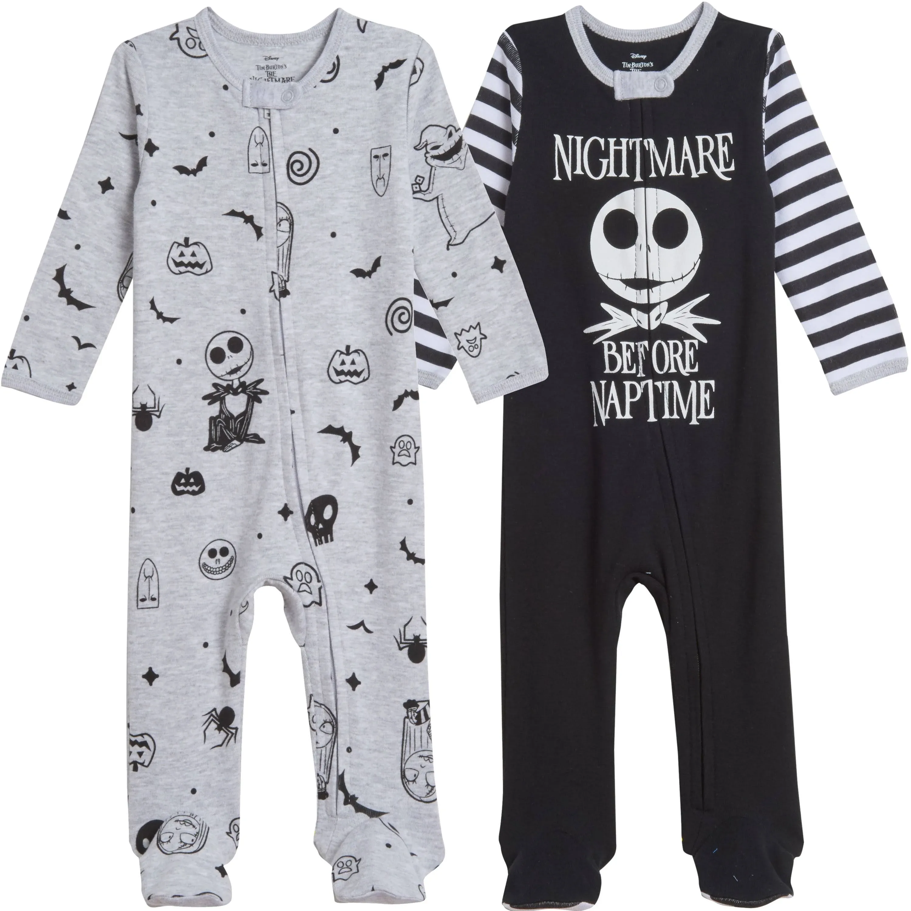 Disney Nightmare Before Christmas Jack Skellington Baby Boys 2 Pack Sleep N' Play ...