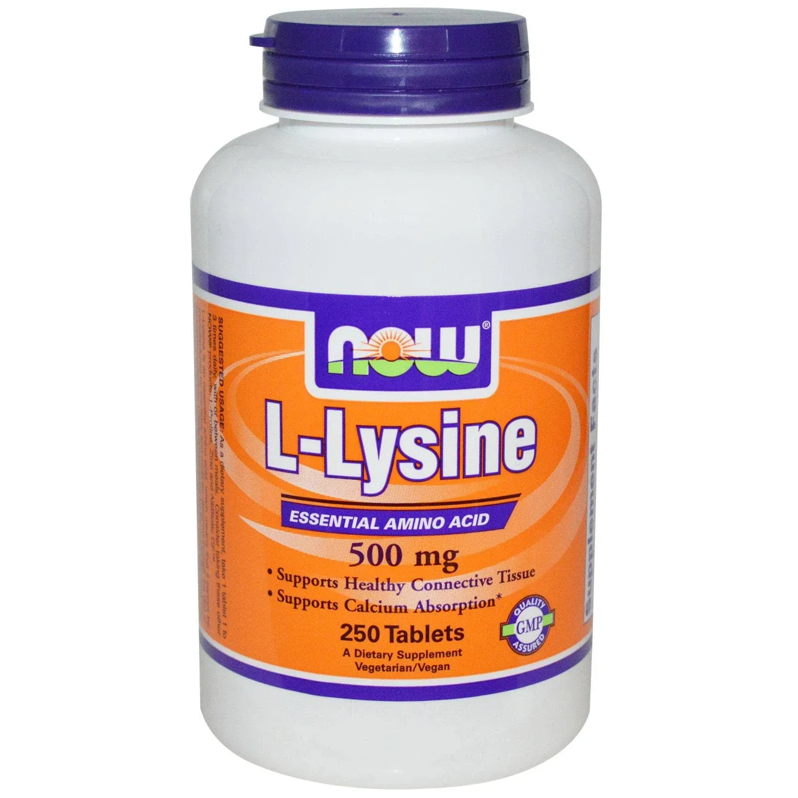 Now Foods L-Lysine 500 mg - 250 Tablets