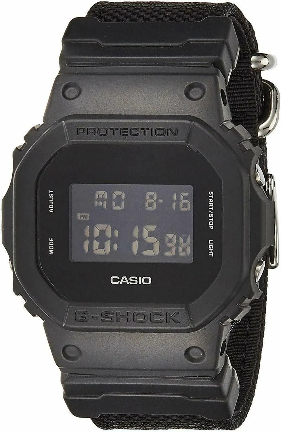 Men's Digital Black Resin Strap Watch 43x43mm