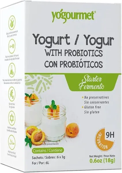 Yogourmet Probiotic Yogurt , Freeze-Dried starter, 1oz