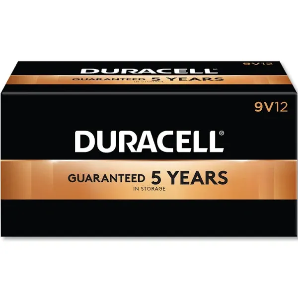 Duracell Coppertop 9V Alkaline Batteries Mn1604bkd