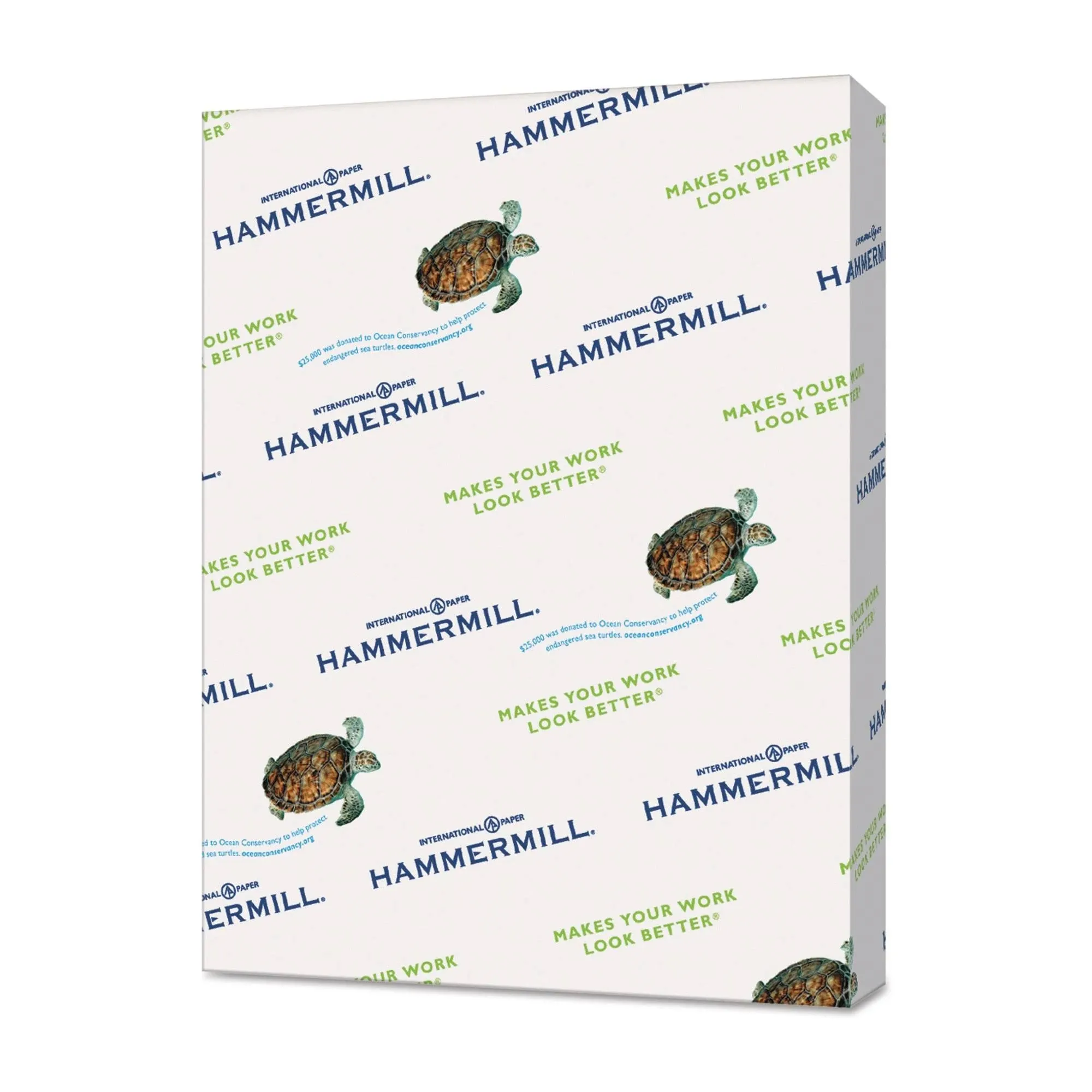 Hammermill 103366 Recycled Colored Paper, 20lb, 8-1/2 x 11, Green, 500 Sheets/Ream