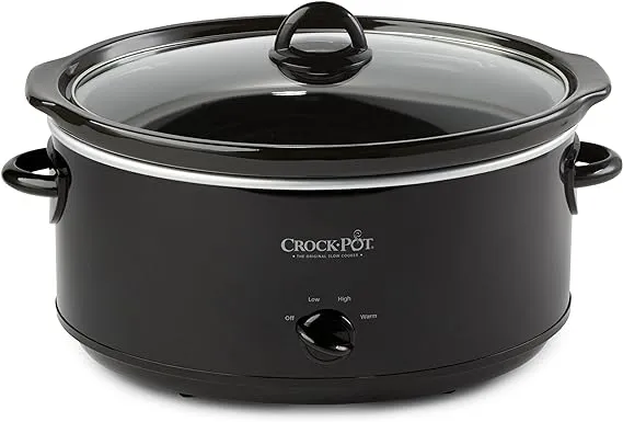 Crock-Pot Large 8 Quart Oval Manual Slow Cooker, Stainless Steel (SCV800-S)