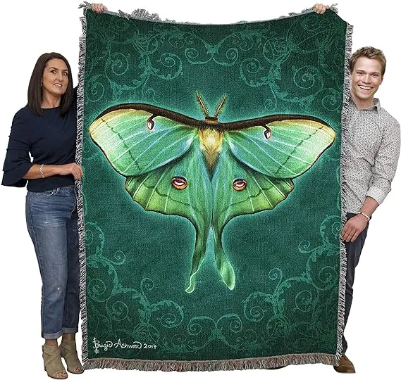 Luna Moth Tapestry Blanket