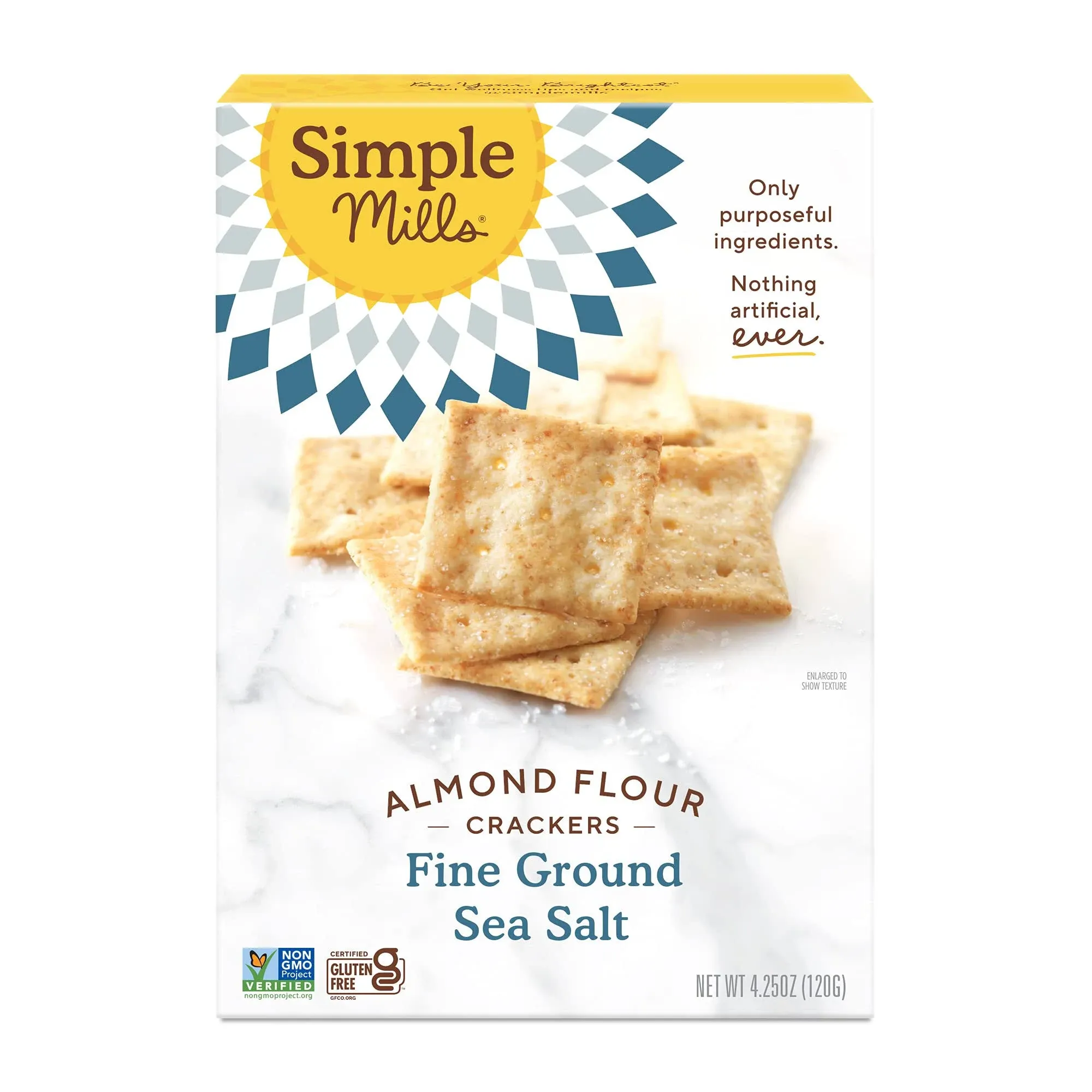 Simple Mills Almond Flour Crackers Fine Ground Sea Salt - 4.25 oz