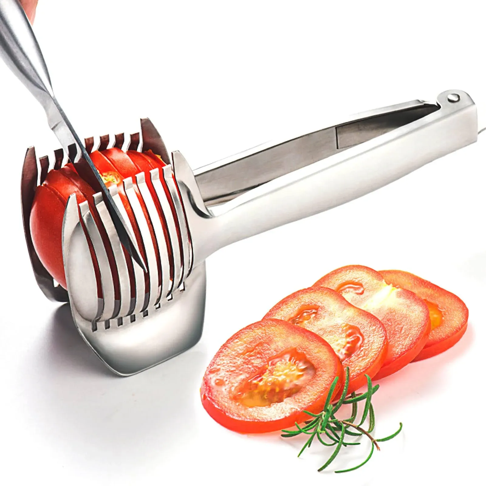 Tomato Slicer Onion Slicer Lemon Slicer Multipurpose Round Fruit Slicer Stainles