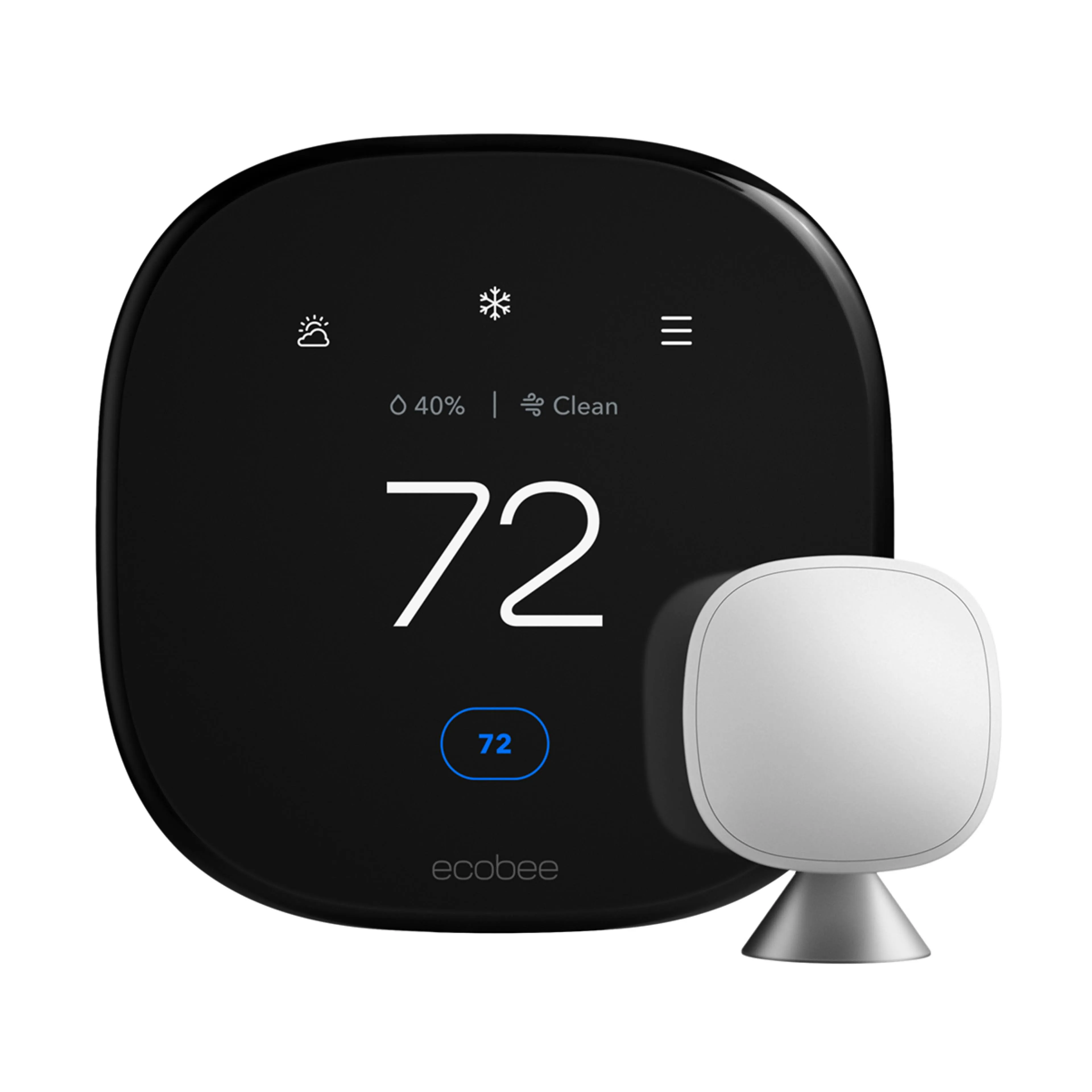 Smart Thermostat Premium with Smart Sensor and Air Quality Monitor Wifi Works with Siri, Alexa, Google Assistant