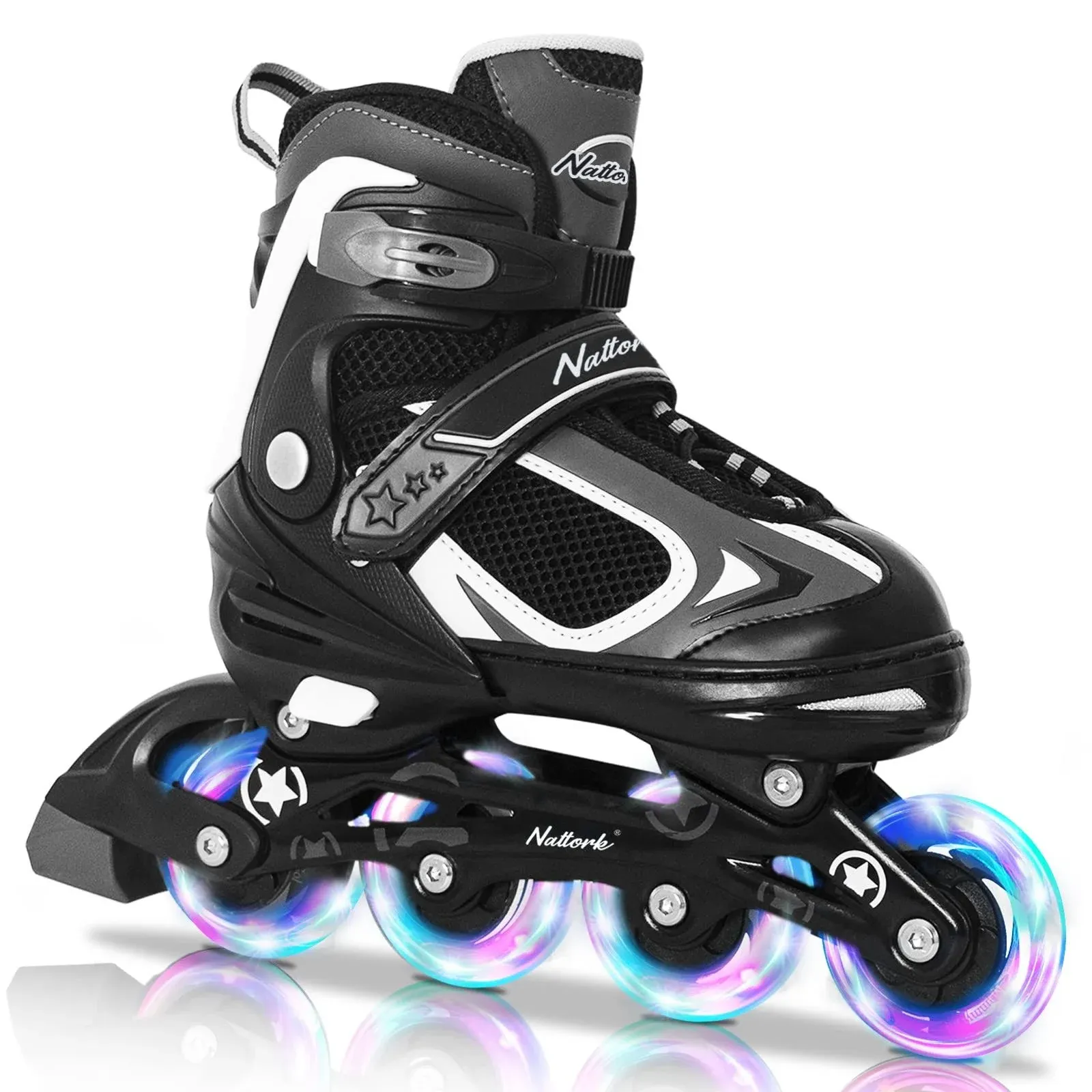 Nattork Adjustable Inline Skates for Kids