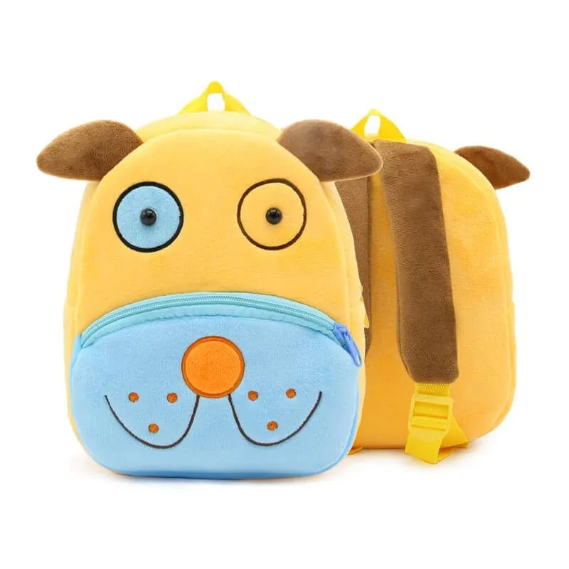 Anykidz 3D Yellow Dog Kids School Backpack Cute Cartoon Animal Style Children to ...