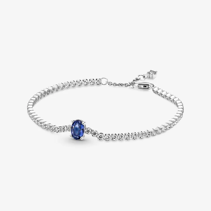 PANDORA BLAU TON GLÄNZEND PAVE ARMBAND