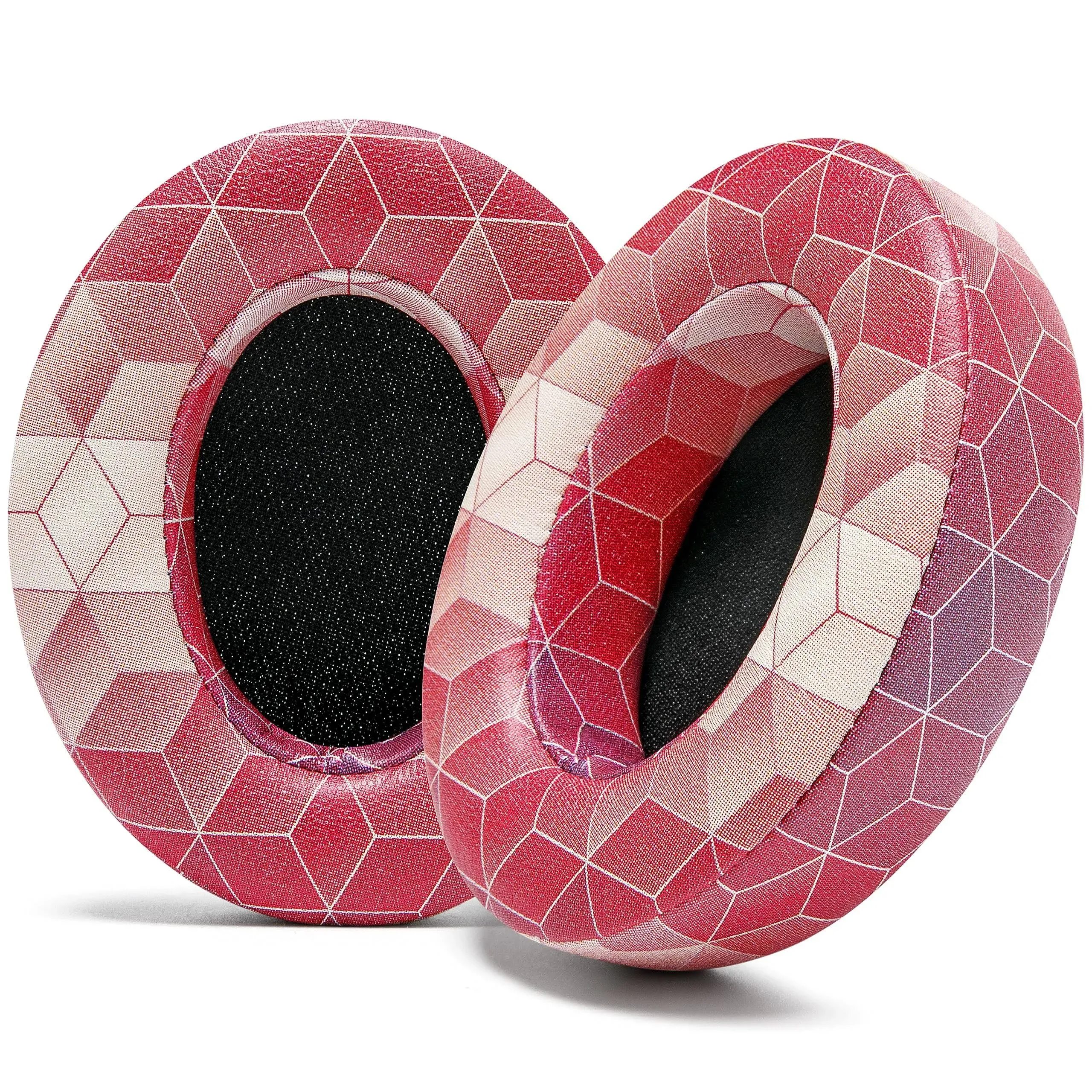 Beats Studio 3 Replacement Ear Pads by Wicked Cushions, Hex Red