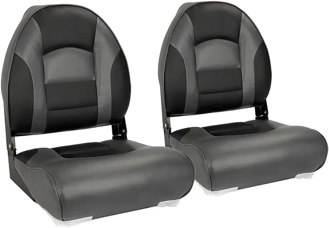 NORTHCAPTAIN Deluxe A Pair of Marine High Back Folding Fishing Boat Seat,Stai...