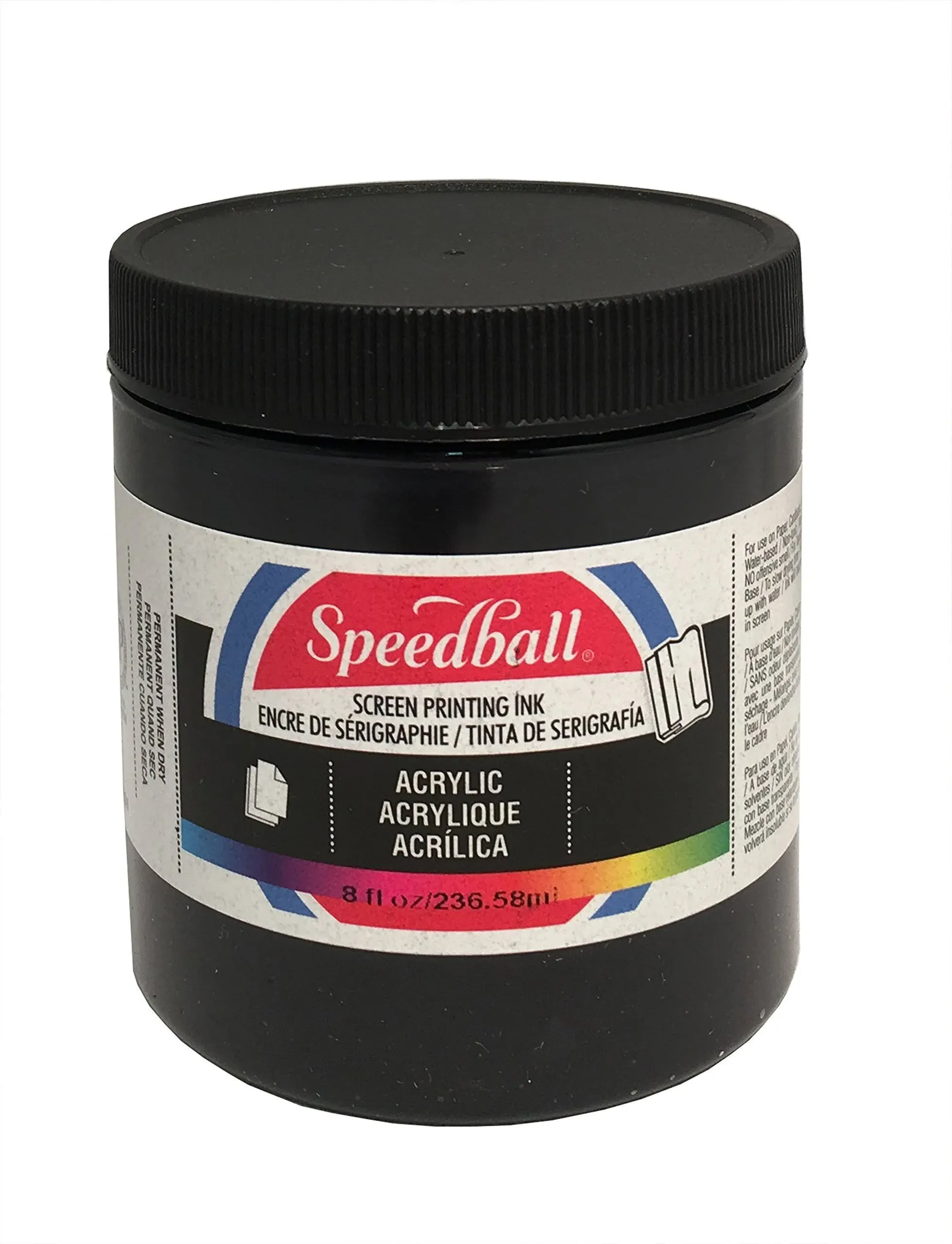 Speedball 8 oz. Acrylic Screen Printing Ink Black