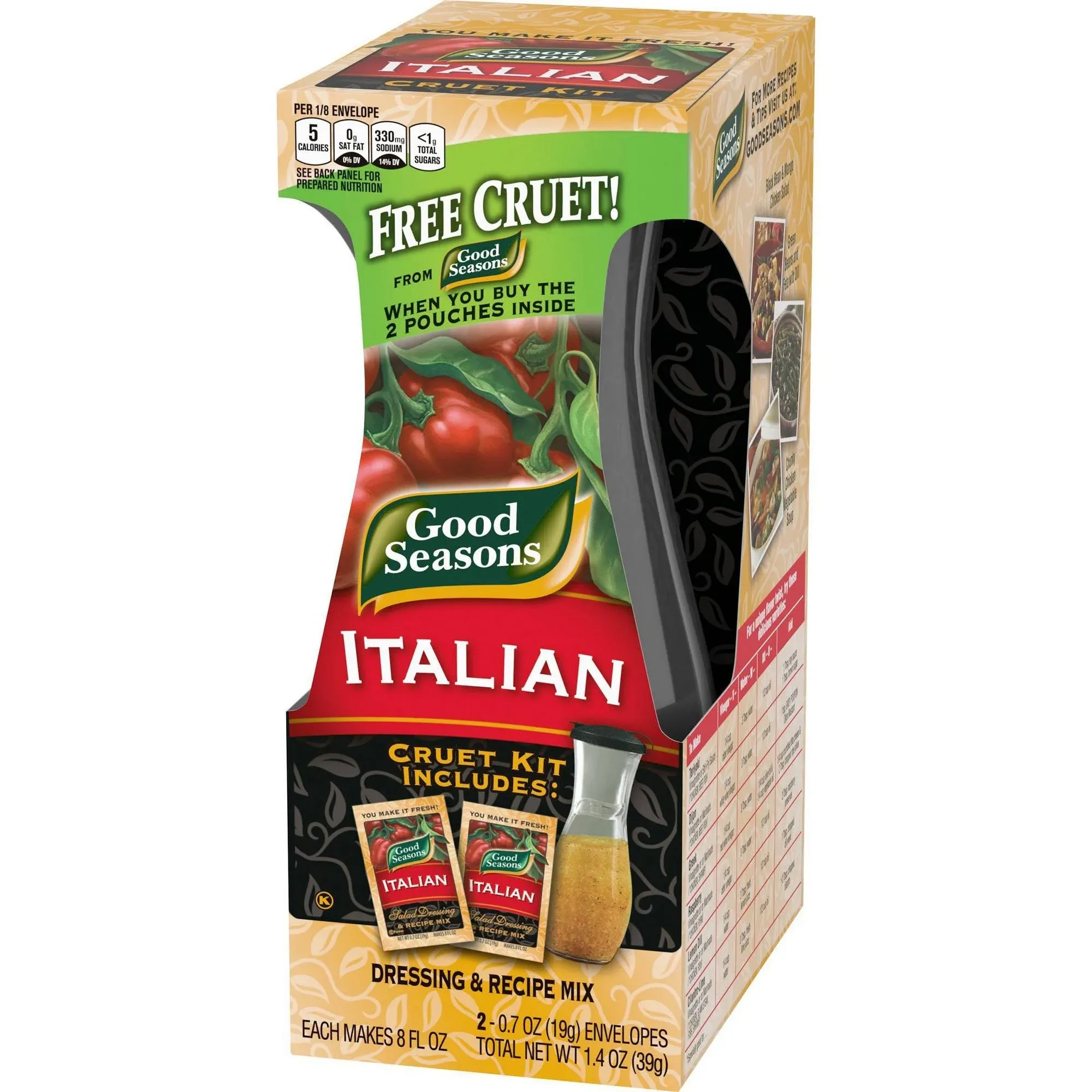 Good Seasons Italian with Cruet Salad Dressing & Recipe Mix 2