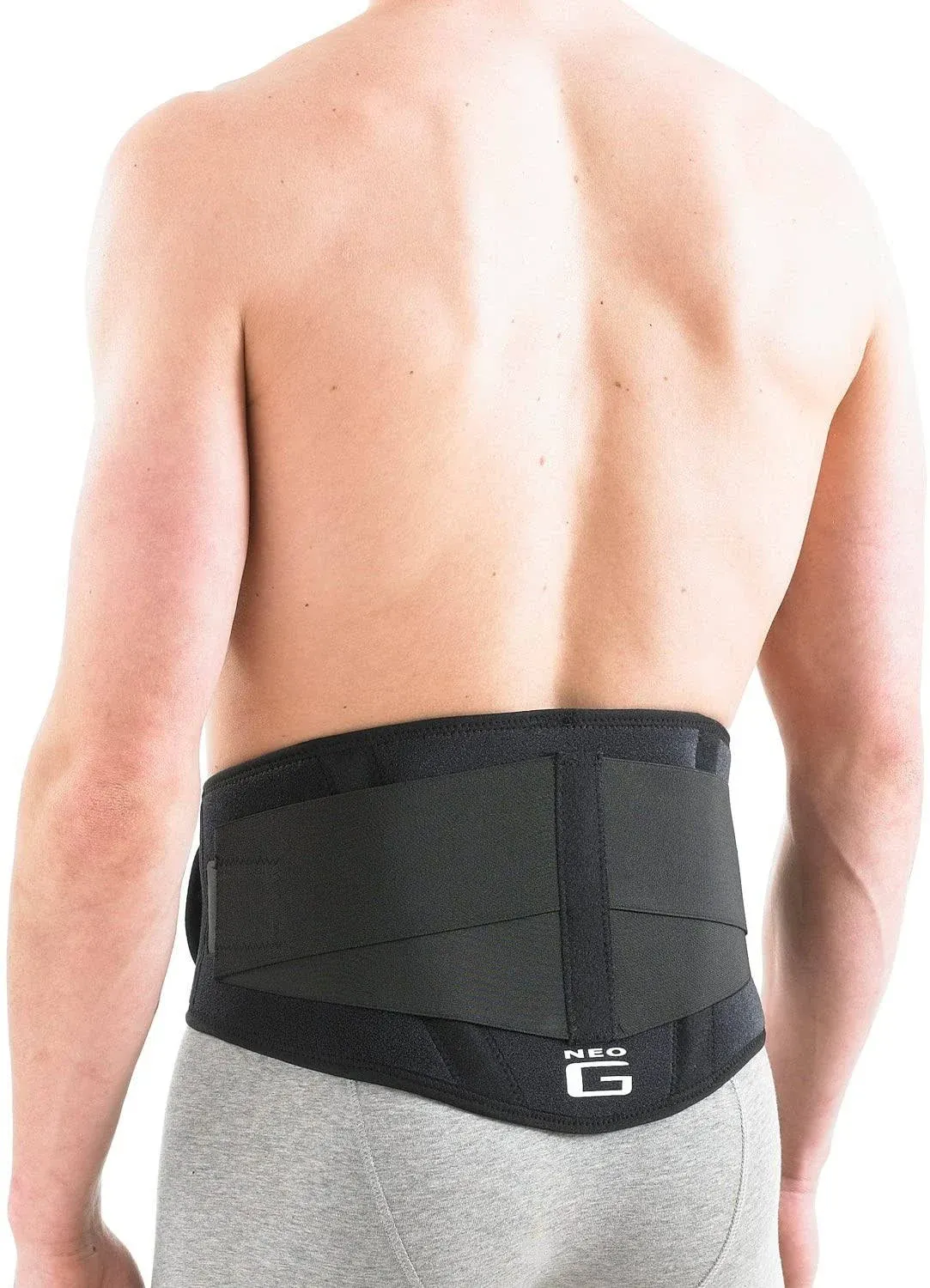 NEW Neo G Back Brace With Power Straps Universal Size Ref 890 Adjustable