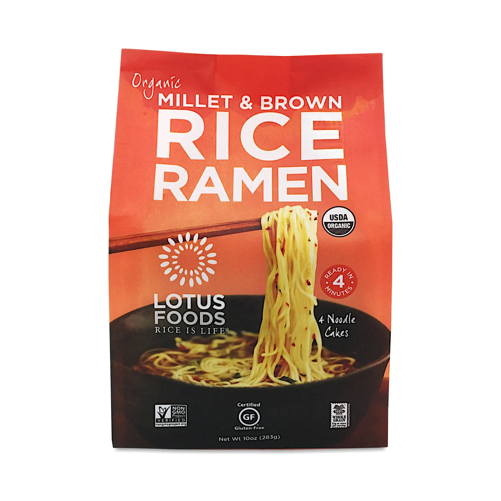 Lotus Foods Organic Millet & Brown Rice Ramen, 10 oz