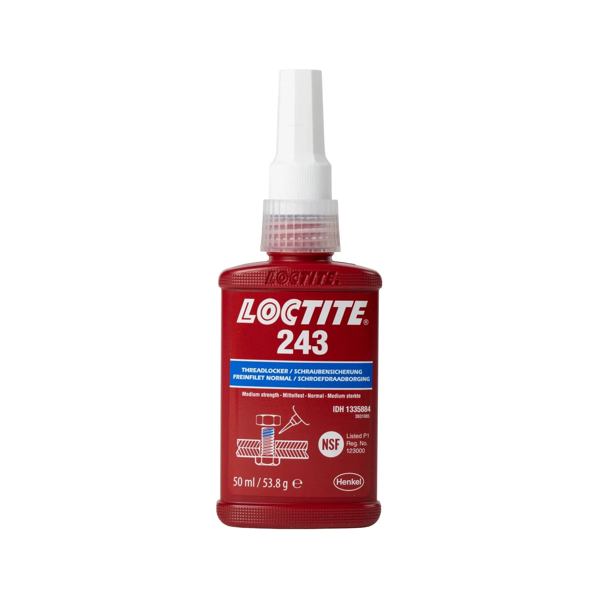 Loctite 1329467 243 50 ml Medium Strength Threadlocker - Blue