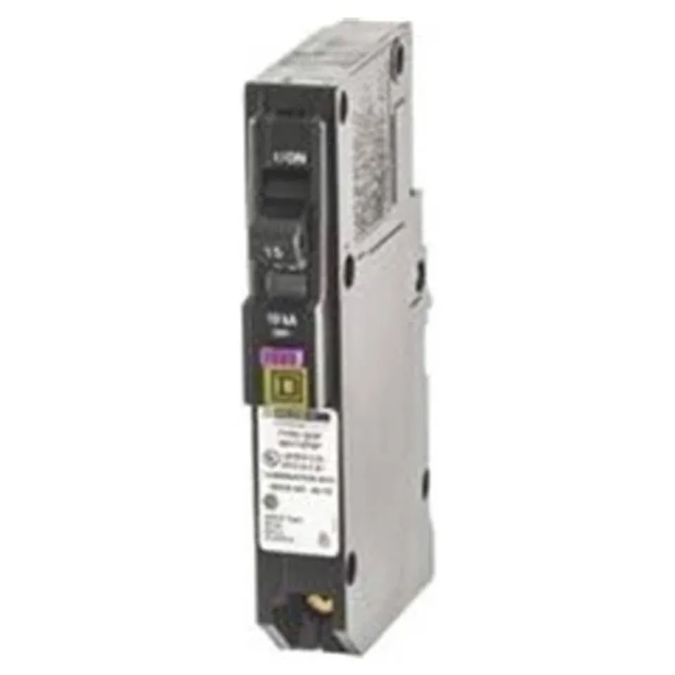 Square-D QO115PDFC Single Pole Circuit Breaker, QO, 15A