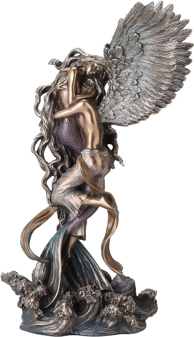 Impossible Love- Mermaid and Angel Statue