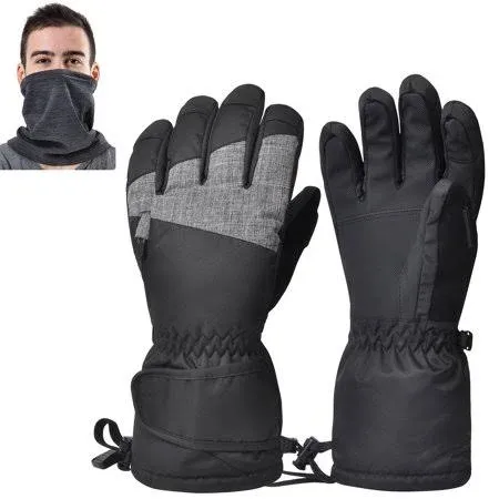 Waterproof Winter Ski Gloves Touch Screen Men Women Snow Snowboard Mittens XL