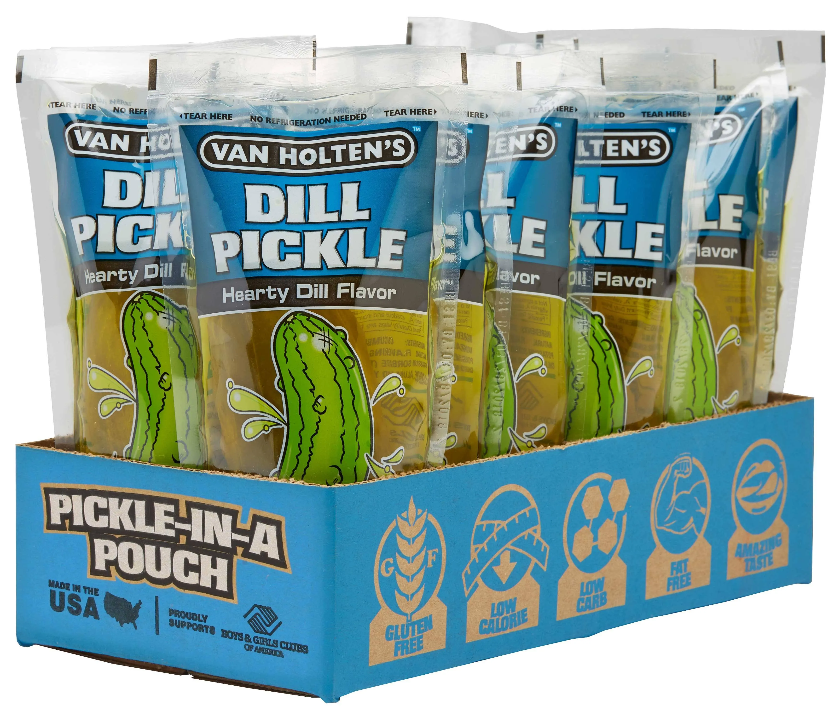 Van Holten&#039;s Pickle-In-A-Po<wbr/>uch Jumbo Dill Pickles - Pack Of 6