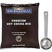 Ghirardelli Chocolate - Premium Hot Cocoa 2 lb pouch with Ghirardelli Stamped Barista Spoon