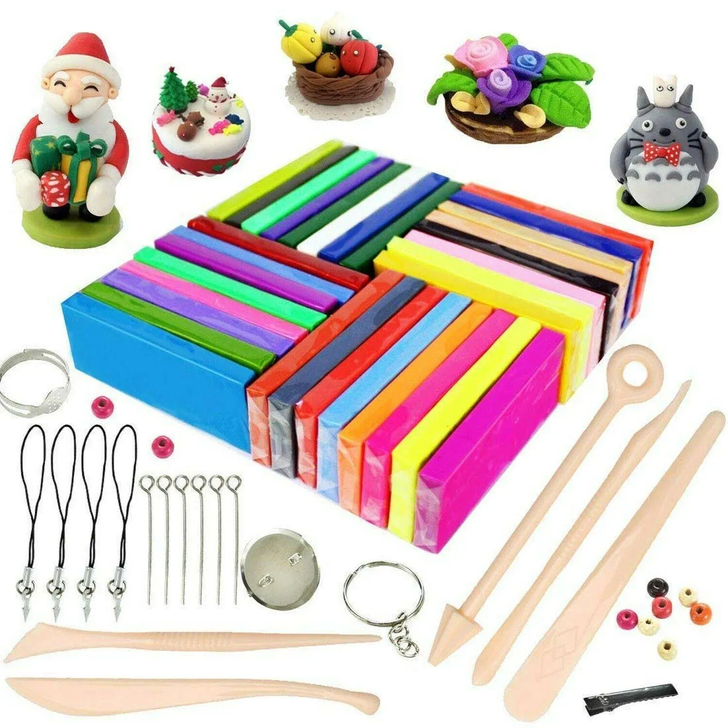 ifergoo Polymer Clay Kits, Oven Bake Model Clay, Safe and 32 Colors 