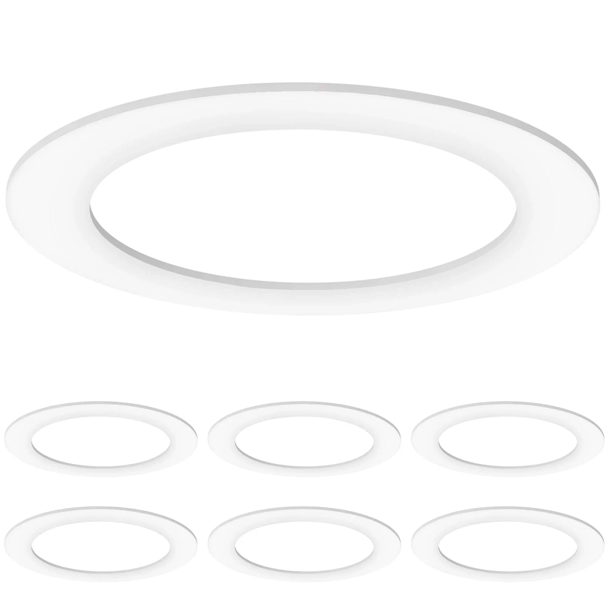 Sunco Lighting Goof Rings for 6 Inch Recessed Lights Can Light Goof Trim Ring