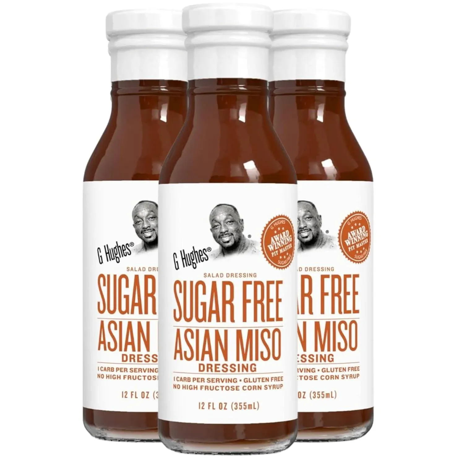 G Hughes Sugar Free, Asian Miso Dressing - Asian Salad Dressings, Asian Dressings, Gluten Free Salad Dressings, Keto Salad Dressings, Miso Salad