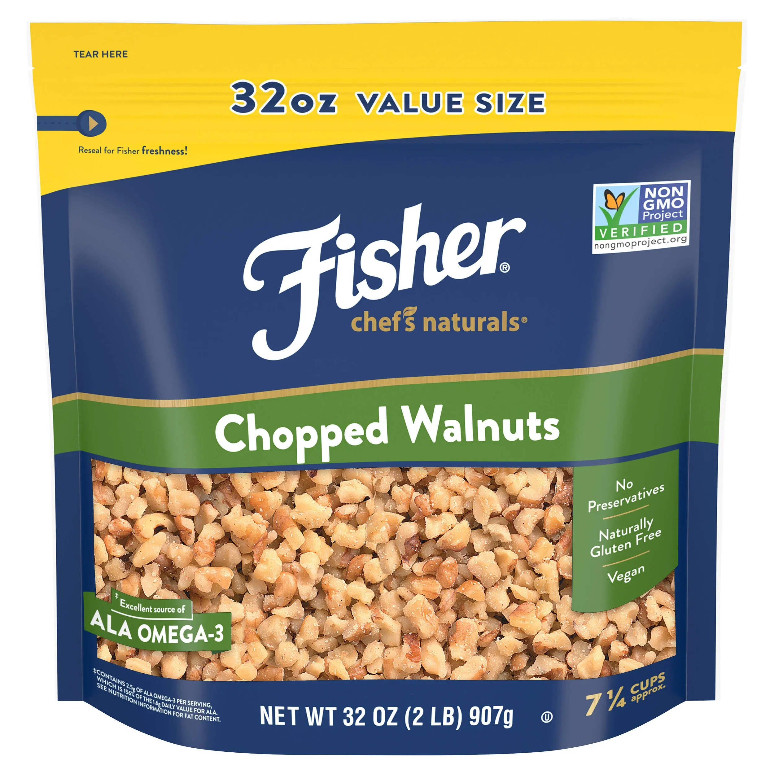 Fisher Chef's Naturals Chopped Walnuts