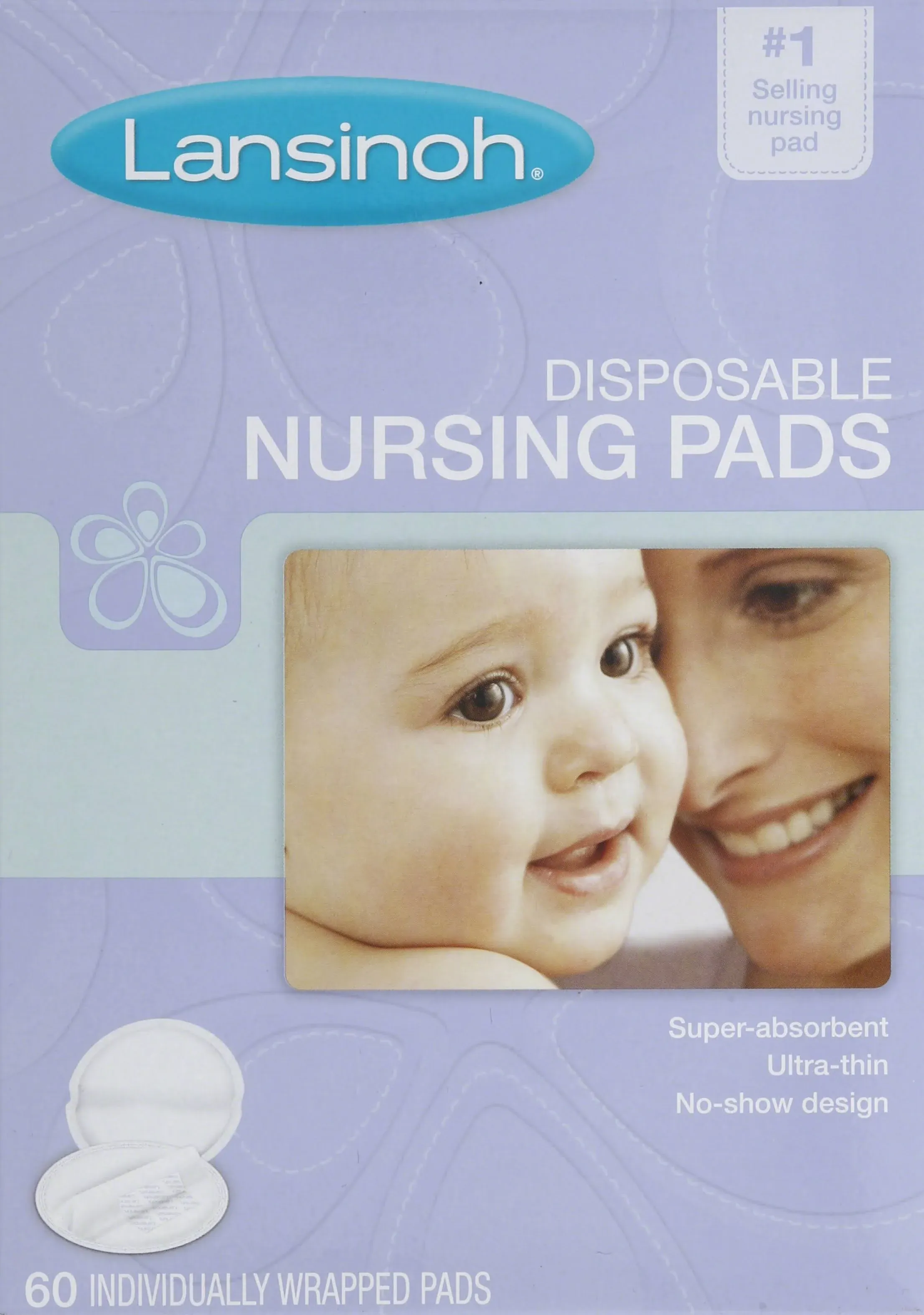 Lansinoh 678763 Disposable Nursing Pads 60ct