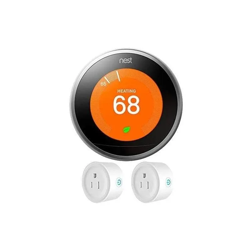 Nest Learning Thermostat 3rd Generation + 2 Temperature Sensors Set BH1252-US