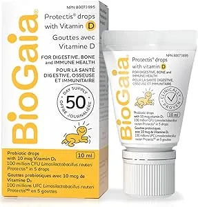 BioGaia Probiotic Drops with 400IU of Vit.D | 10mL BioGaia Immune & Gut Health | 50 Day Supply | Promotes The Development of Healthy Immune & Digestive Systems in Infants, Babies & Toddlers