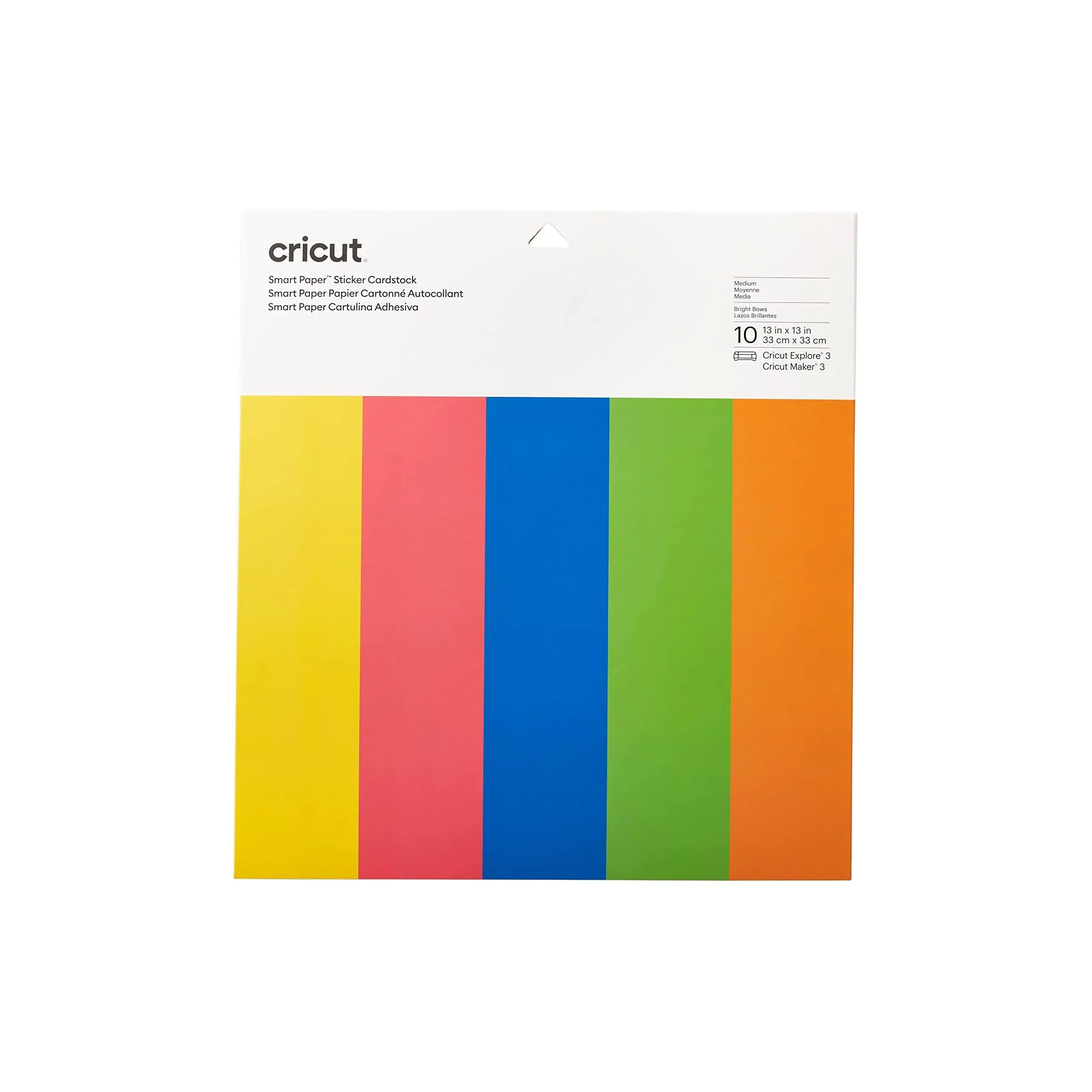 6 Packs: 10 ct. (60 total) Cricut® Smart Paper™ Sticker Cardstock, Bright Bows