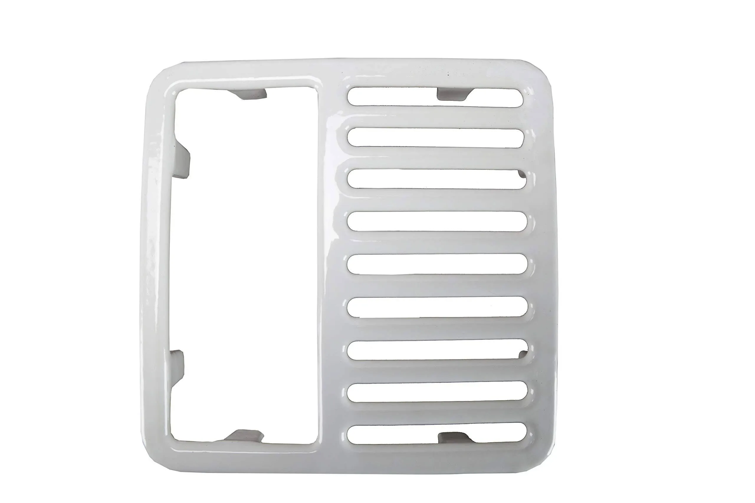 GSW FS-T1/2 Cast Iron Floor Sink Top Grate with Ceramic Surface, 1/2 Size, 9-3/8