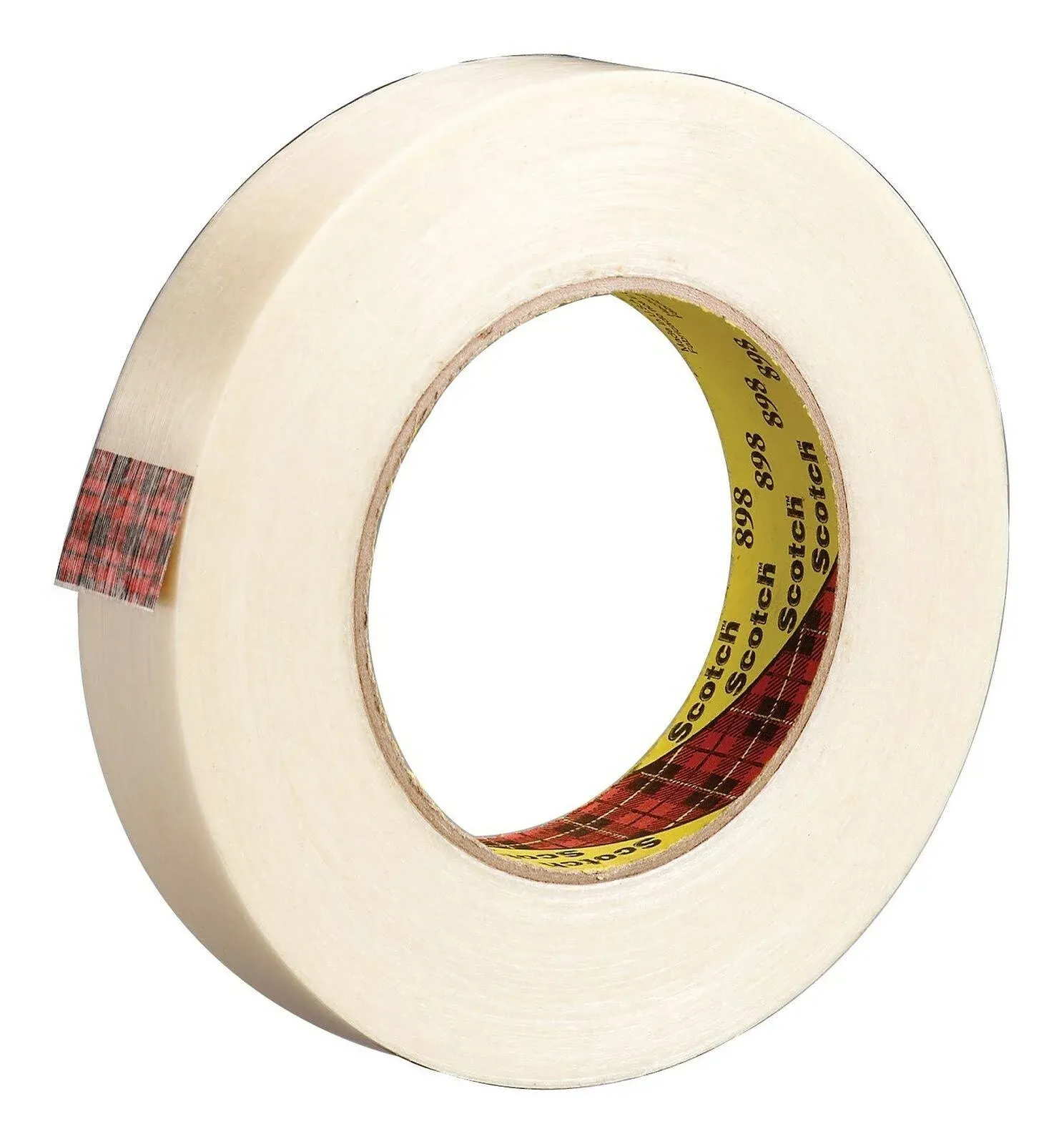 Scotch Filament Tape 898, Clear, 24 mm x 55 m, 6.6 mil