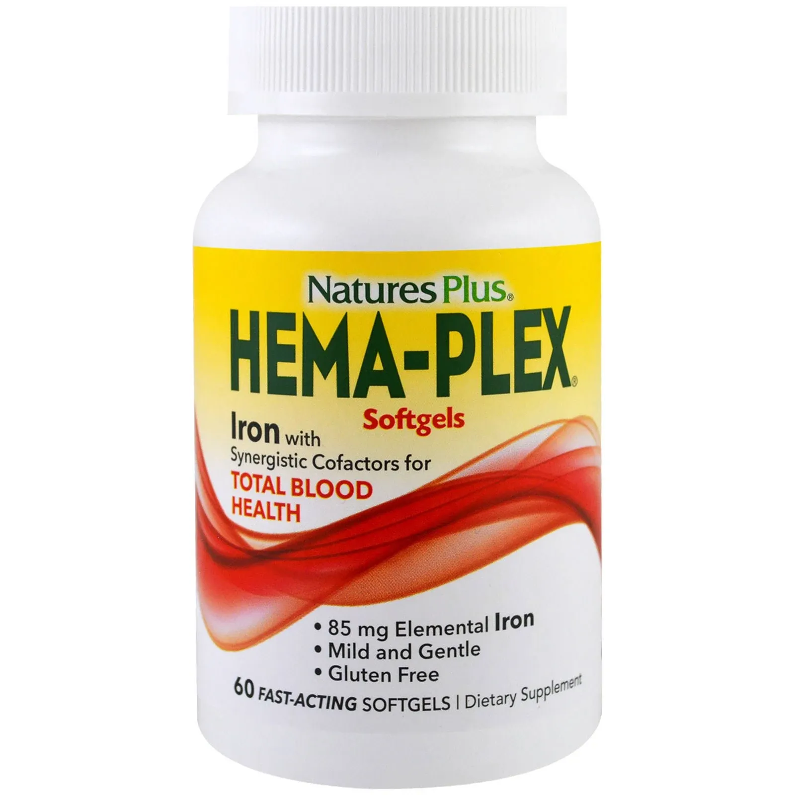 NaturesPlus, Hema-Plex, 60 Fast-Acting Softgels