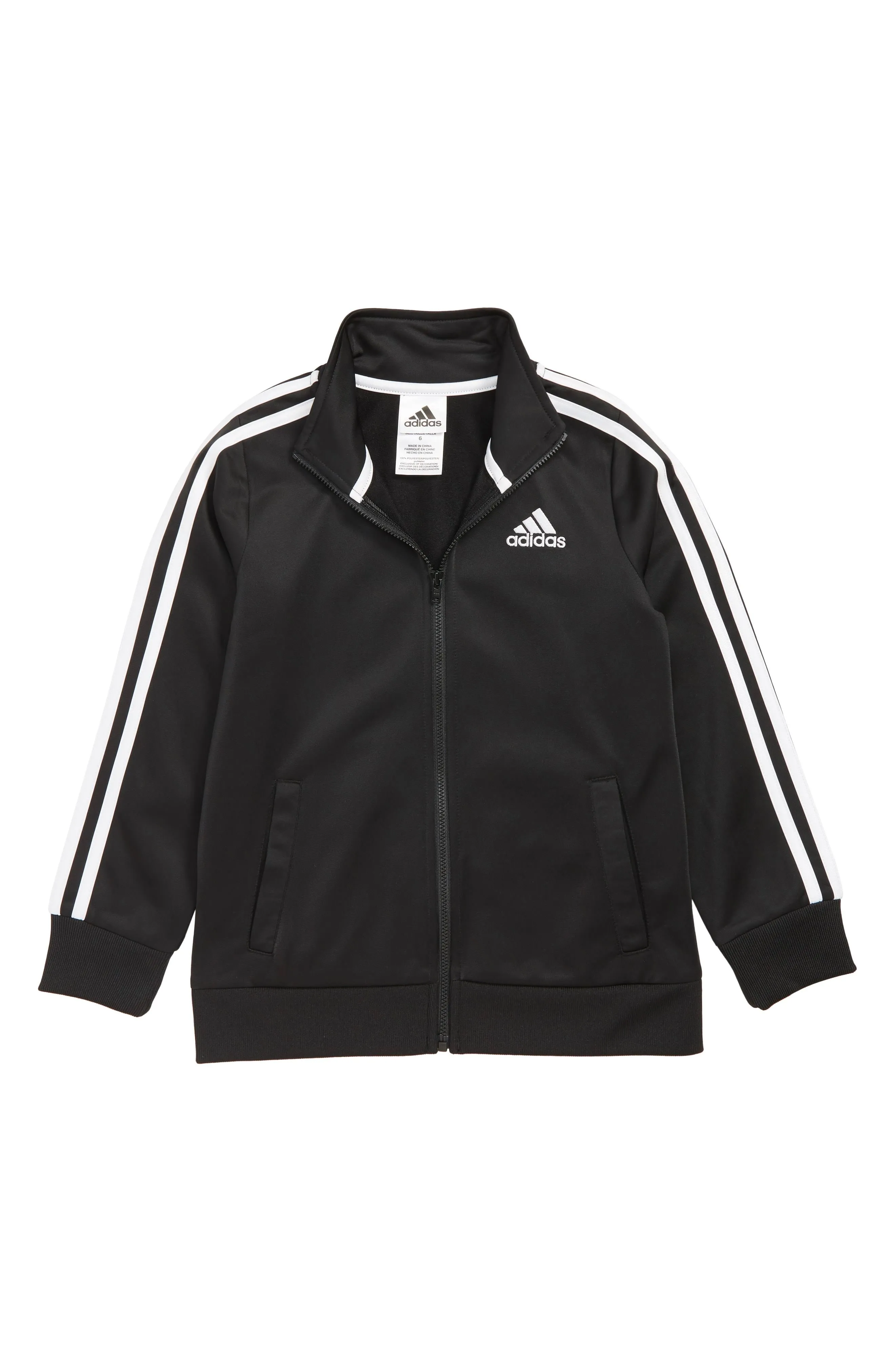 adidas Boys' Zip Front Iconic Tricot Jacket