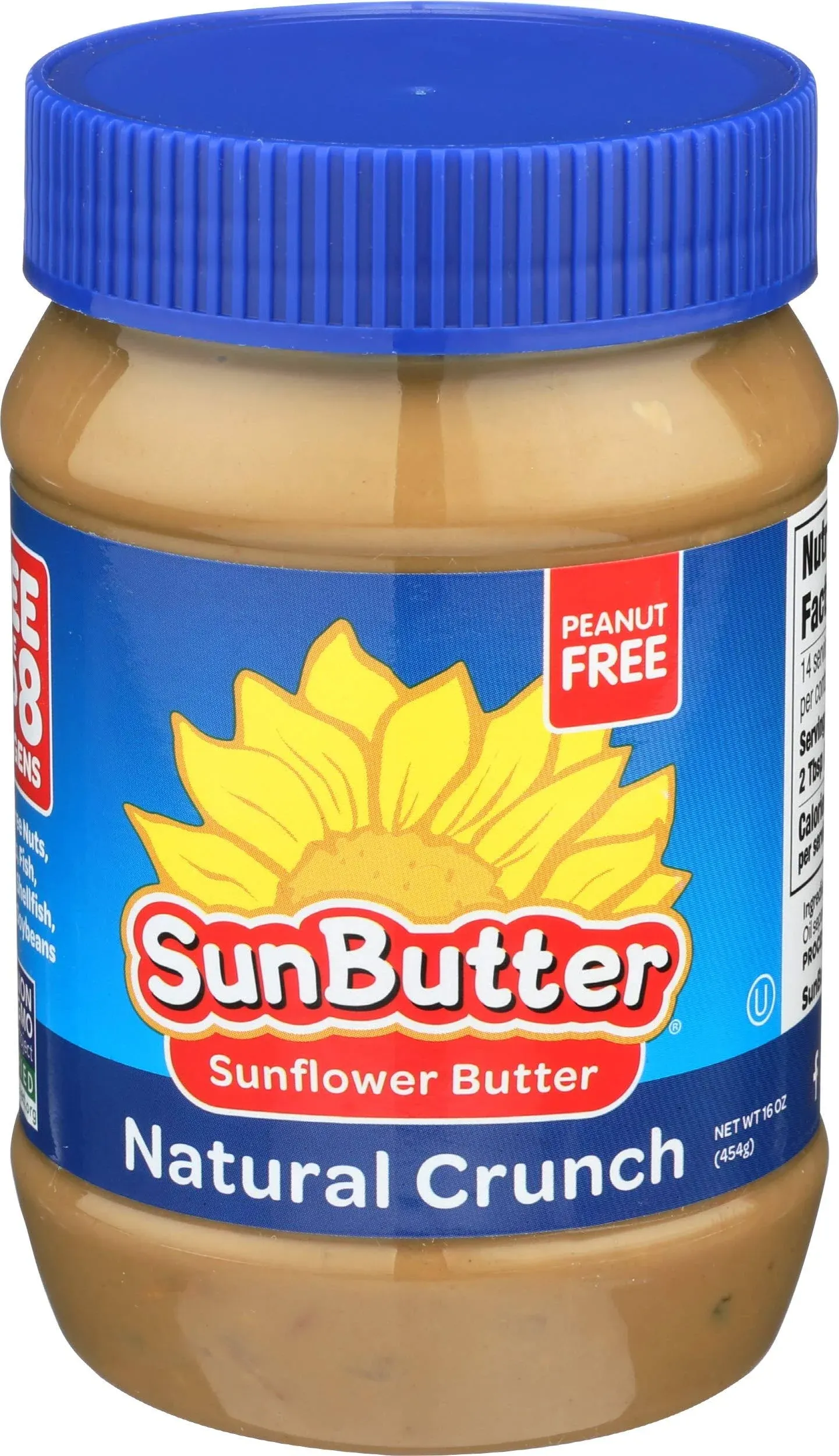 SUNBUTTER: Natural Crunch Sunflower Seed Spread, 16 oz