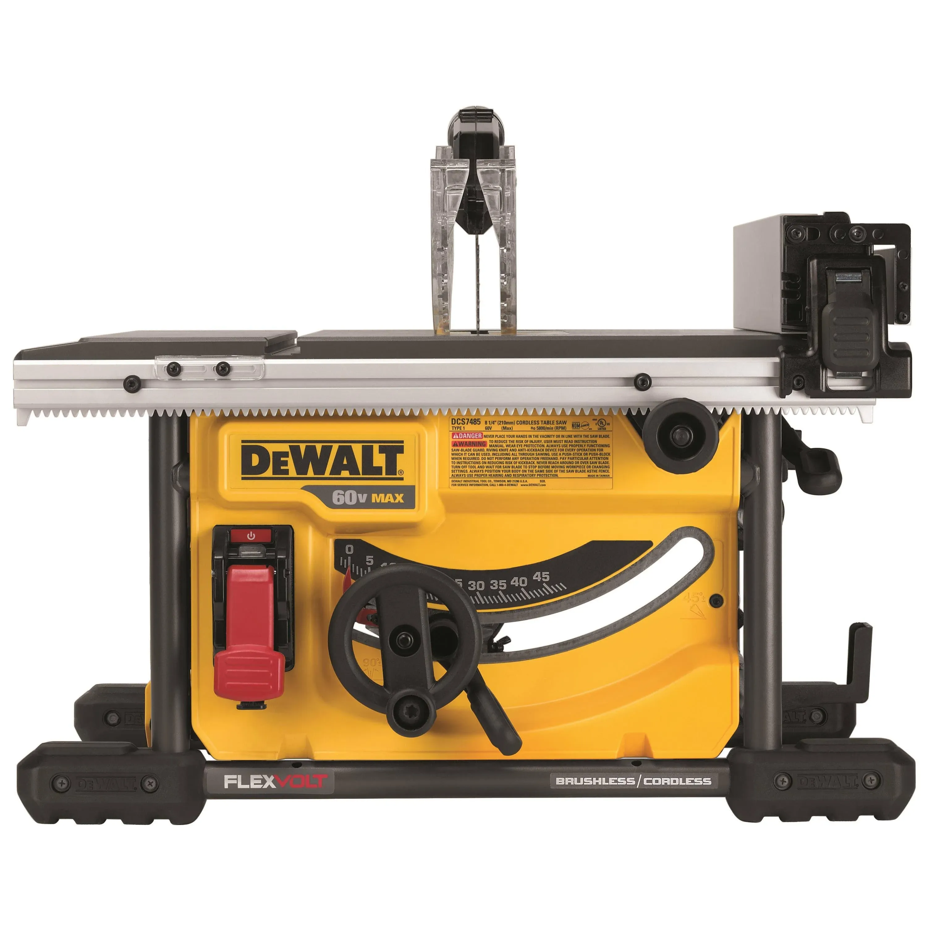 DeWalt DCS7485T1 FLEXVOLT 60V Max Table Saw Kit, 8-1/4"