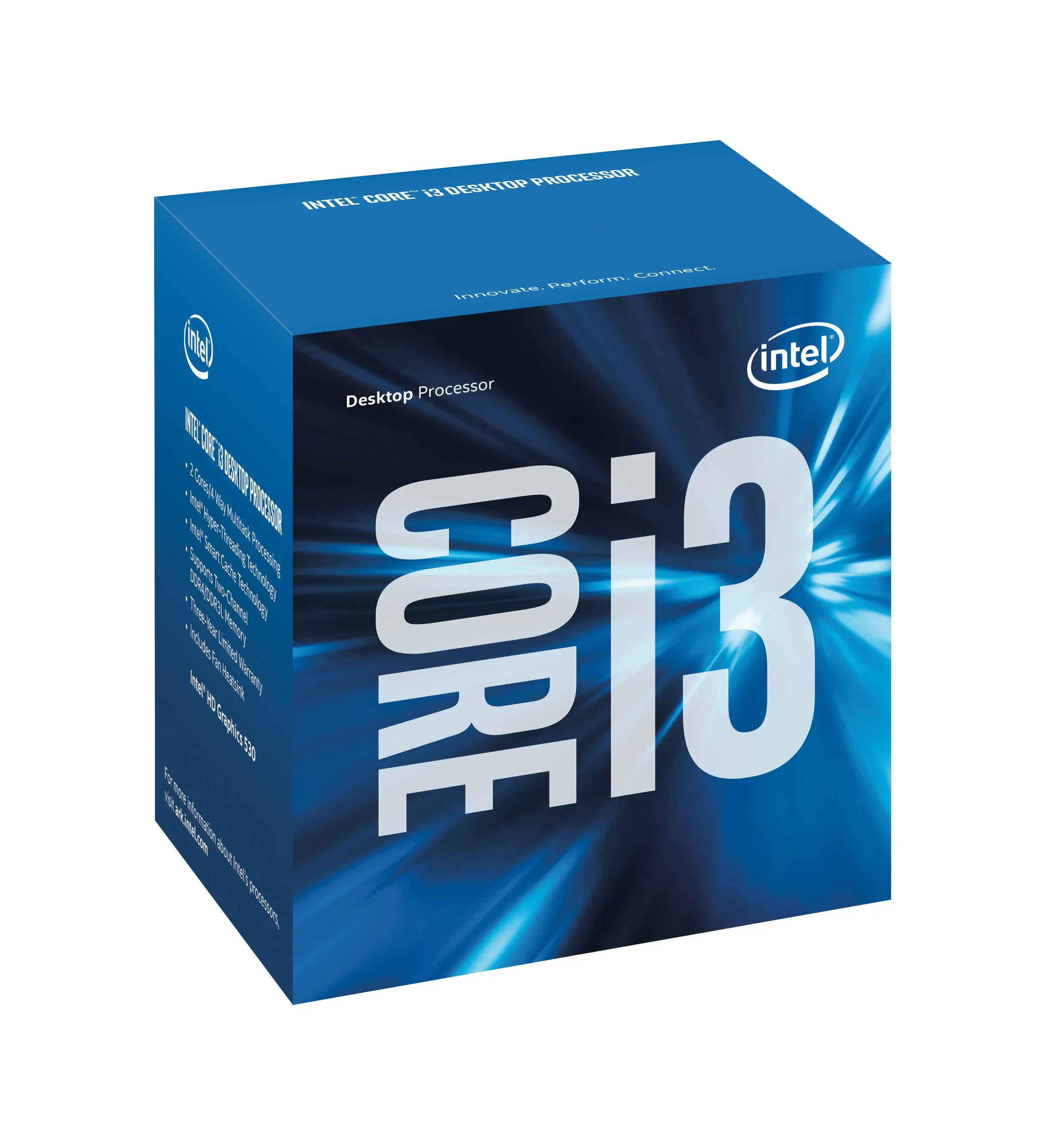 Intel Core i3-6300 - Core i3 6th Gen Skylake Dual-Core 3.8 GHz LGA 1151 65W Intel HD Graphics 530 Desktop Processor - BX80662I36300