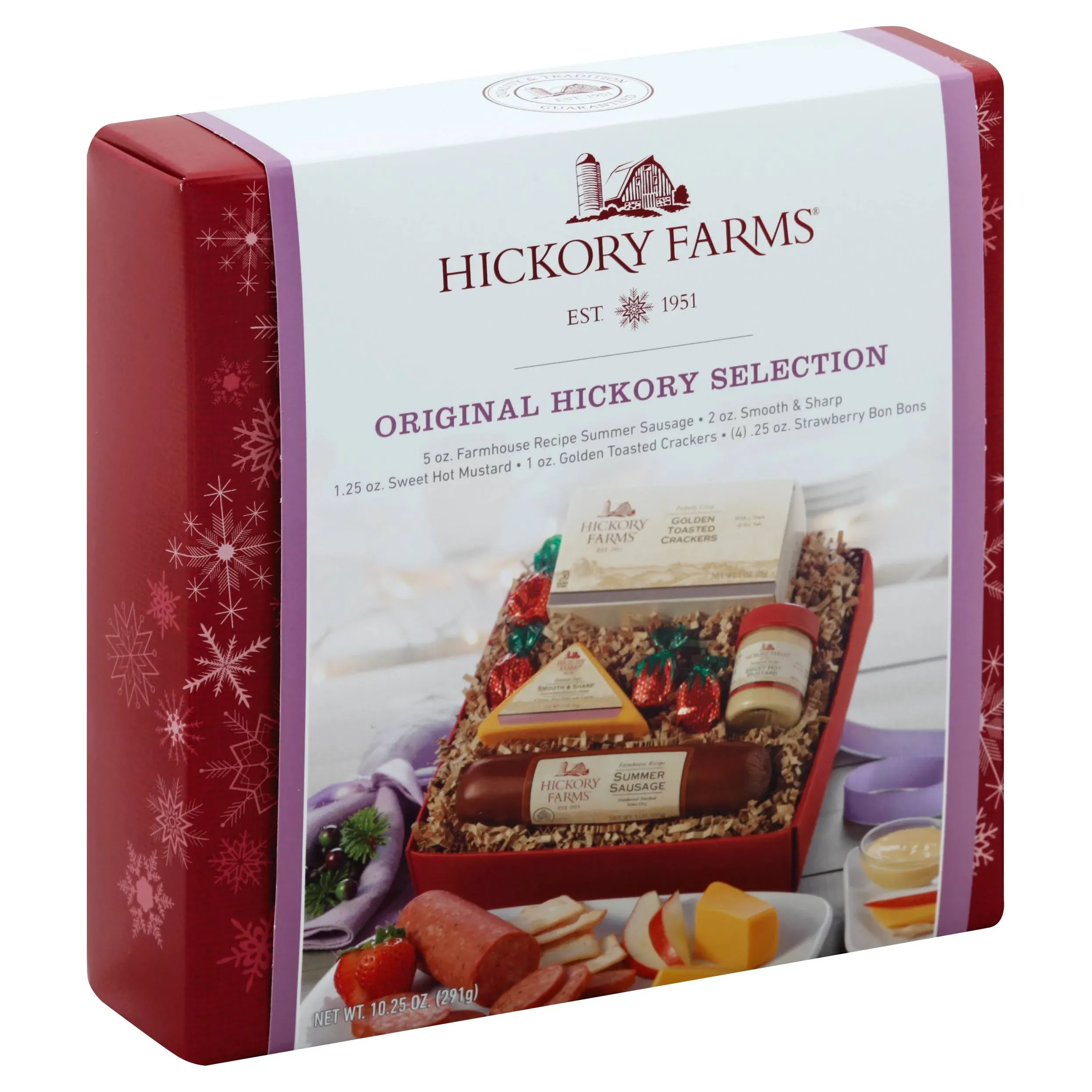 Hickory Farms Meat & Cheese Sampler Size Gift Box | Gourmet Food Gift Basket Perfect For Snacking, Birthday, Sympathy, Congratulations Gifts, Retirement, Thinking of You, Business and Corporate Gifts