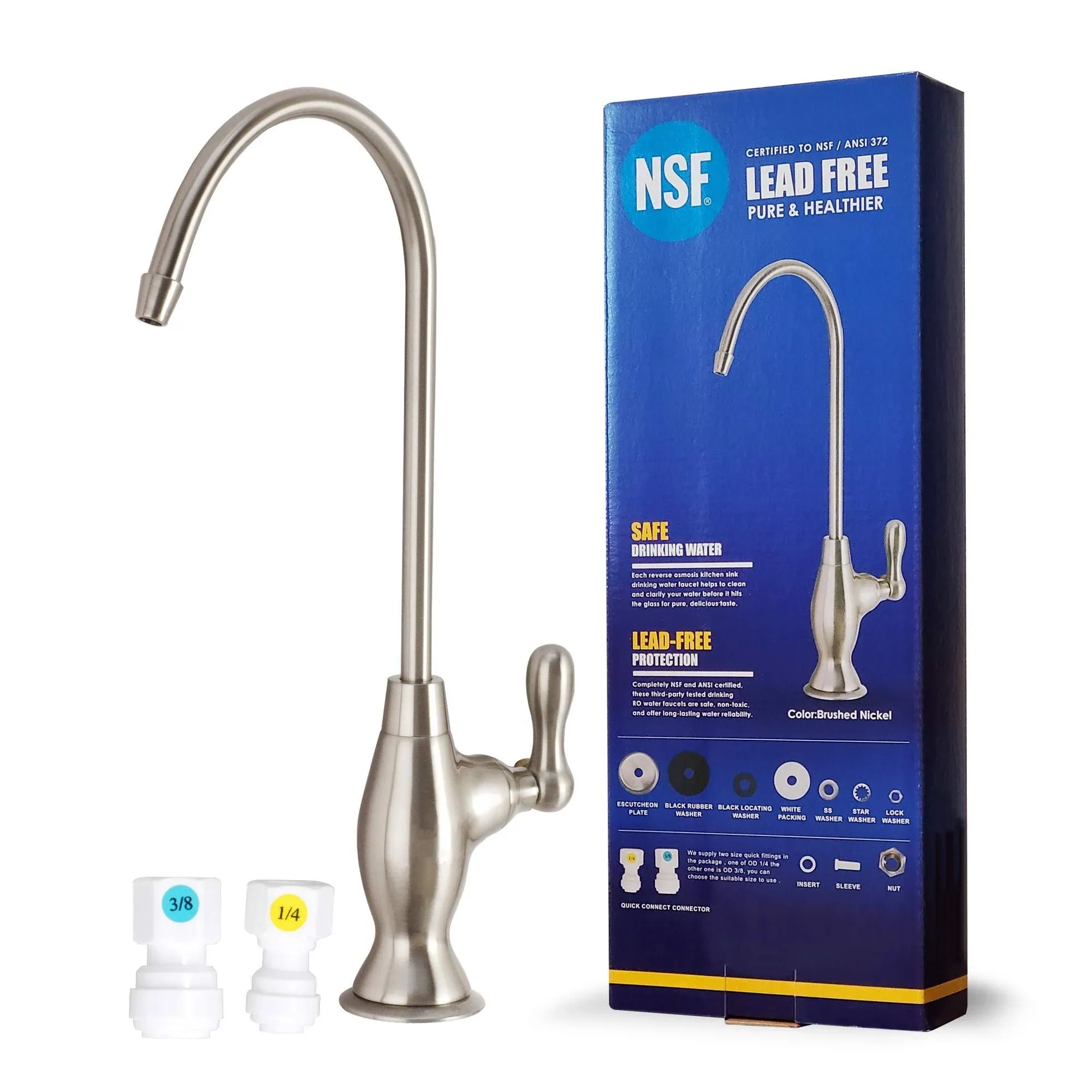 Water Filter Tec NSF Certification Lead-Free Water Filtration Reverse Osmosis Faucet