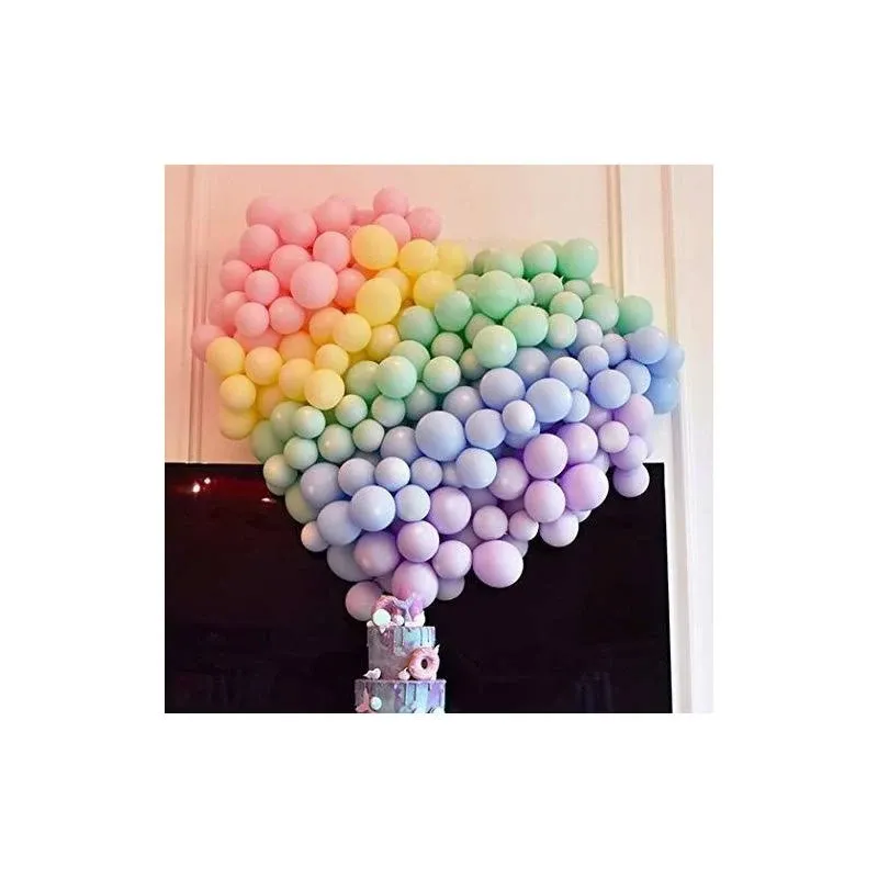 5 inch Mini Pastel Latex Balloons 200pcs Assorted Macaron Candy Colored Party