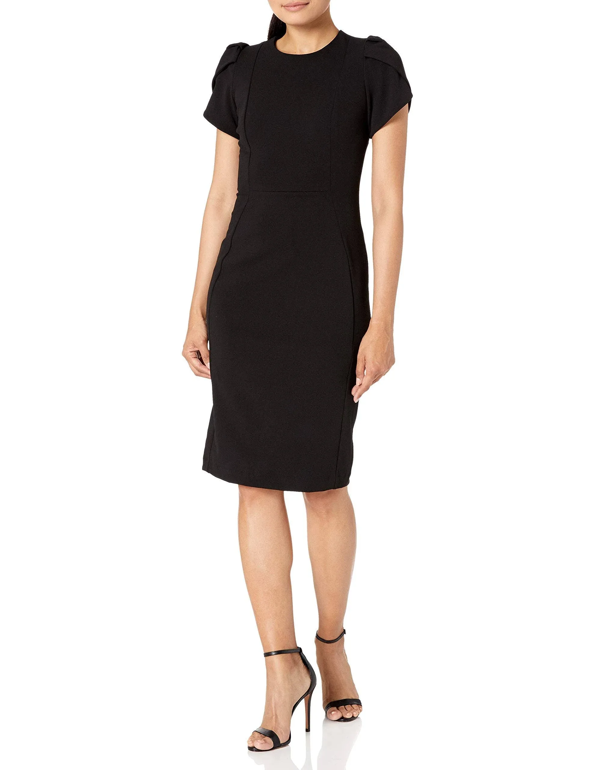 Calvin Klein Women's Tulip-Sleeve Sheath Dress